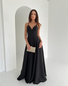 Wiązana sukienka ELIZ push up maxi rozcięcie na nogę 34.36.38.40