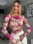 Bawełniana bluzka podwójny materiał marina SMLXL  - Butik damski Szyk i Styl