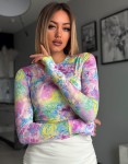 Bawełniana bluzka podwójny materiał marina SMLXL  - Butik damski Szyk i Styl