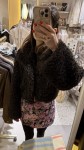 Kurtka brązowa  Baranek MONA Sempre   - Butik damski Szyk i Styl