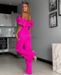 Kombiezon Hiszpanka  dzwony marina fuksja róż - Butik damski Szyk i Styl