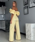 Kombiezon Hiszpanka  dzwony marina żółty cytryna  - Butik damski Szyk i Styl