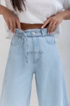 Spodnie jeansowe szerokie sempre Angel baby blue dzwony - Butik damski Szyk i Styl