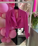Krótki żakiet marynarka z kwiatem - Butik damski Szyk i Styl
