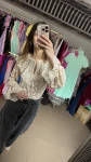 Koronkowa bluzka beż  - Butik damski Szyk i Styl