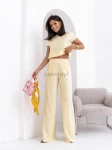 Komplet bluzka+szwedy luźne spodnie cytryna/żółty - Butik damski Szyk i Styl