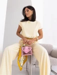 Komplet bluzka+szwedy luźne spodnie cytryna/żółty - Butik damski Szyk i Styl