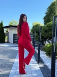 Komplet Amore Marina garnitur czerwony - Butik damski Szyk i Styl