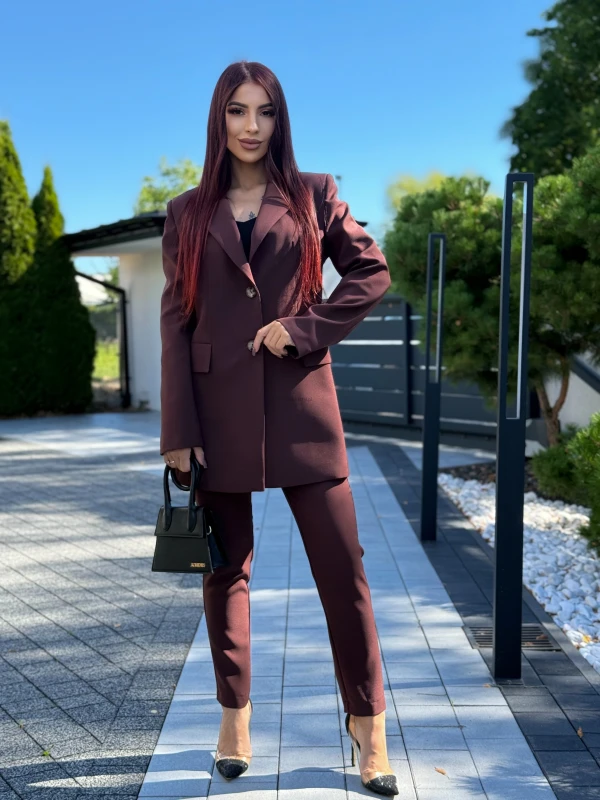 garnitur komplet sempre marina  brąz  - Butik damski Szyk i Styl