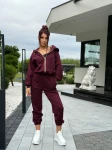 komplet dresowy marina bordowy  - Butik damski Szyk i Styl